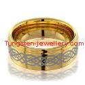 Gold plated tungsten band