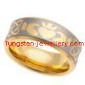 Gold plated tungsten engaged ring