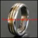 Gold tungsten engaged ring