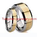 High quality gold plated tungsten ring
