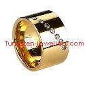 High quality gold tungsten band
