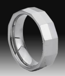 tungsten carbide faceted ring