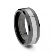 black tungsten rings