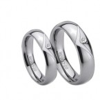 anneaux de mariage de tungstène